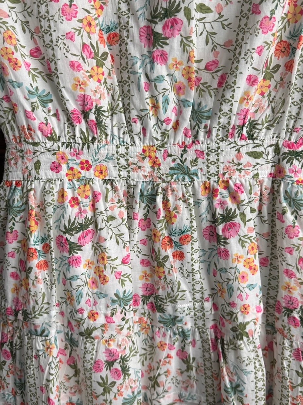 J. Marie Nora Ruffle Wrap Dress Size L NWT Floral Puff Sleeve Cottagecore Mini - Picture 10 of 14